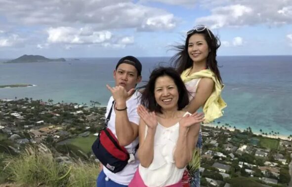 折田楓と折田幸恵と息子