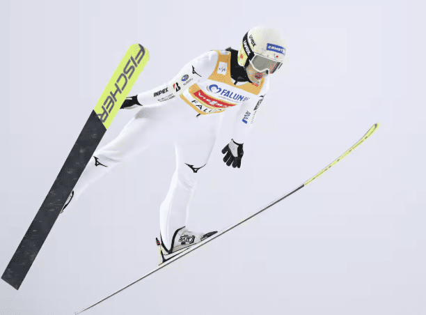 W杯ジャンプ女子2位となった丸山希の飛躍