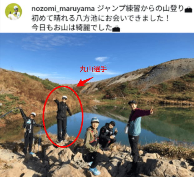 ジャンプ練習からの山登り